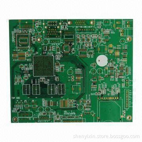 PCB with Green Solder Mask, Immersed Gold Surface and 1.6mm Thickness